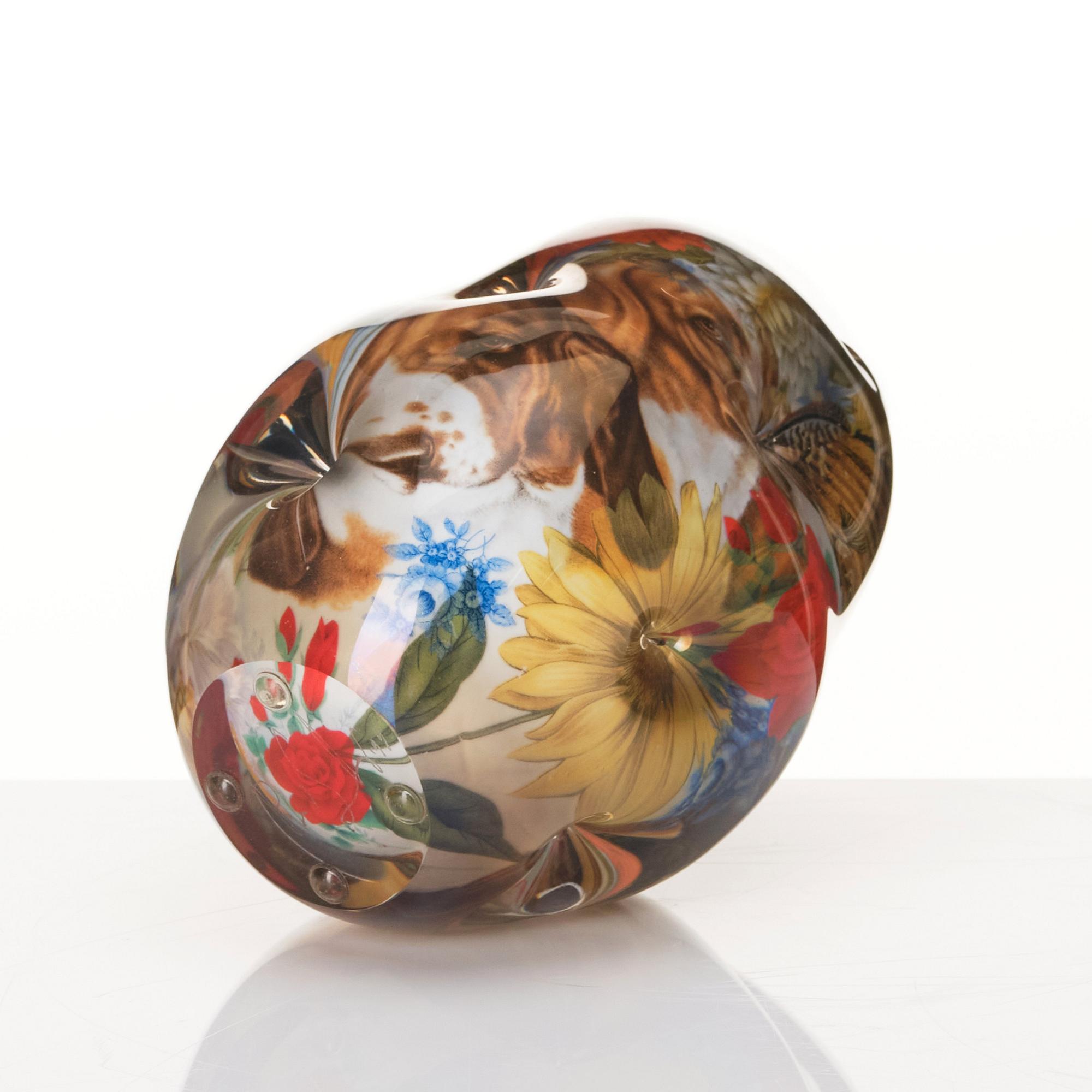 Per B. Sundberg, a glass vase, Orrefors, Sweden, 1999.