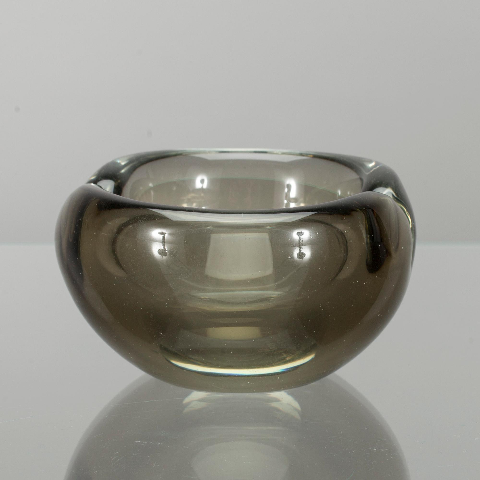 KONSTGLAS, glas, Kaj Franck, signerad K. Franck Nuutajärvi Notsjö -56.