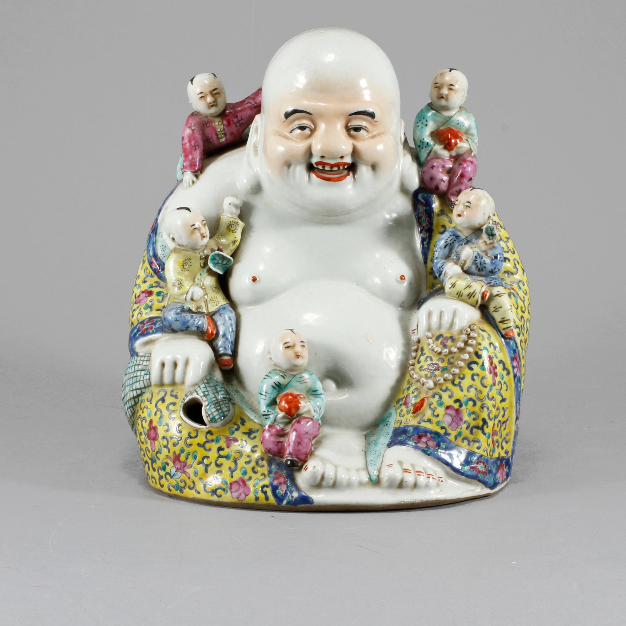 BUDDHA, porslin, Kina, 1900-tal.