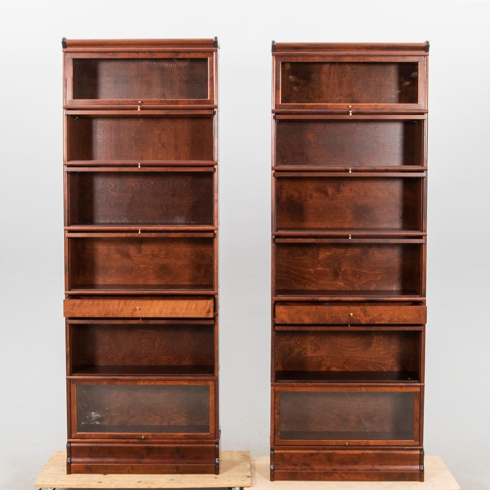 Bookshelves a pair Boknäs Finland 21st century.