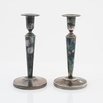 Tore Eldh, a pair of silver candle sticks, Ceson Guldvaru Ab, Gothenburg, 1961.