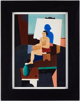 Waldemar Lorentzon, "Modèle dans l’atelier".