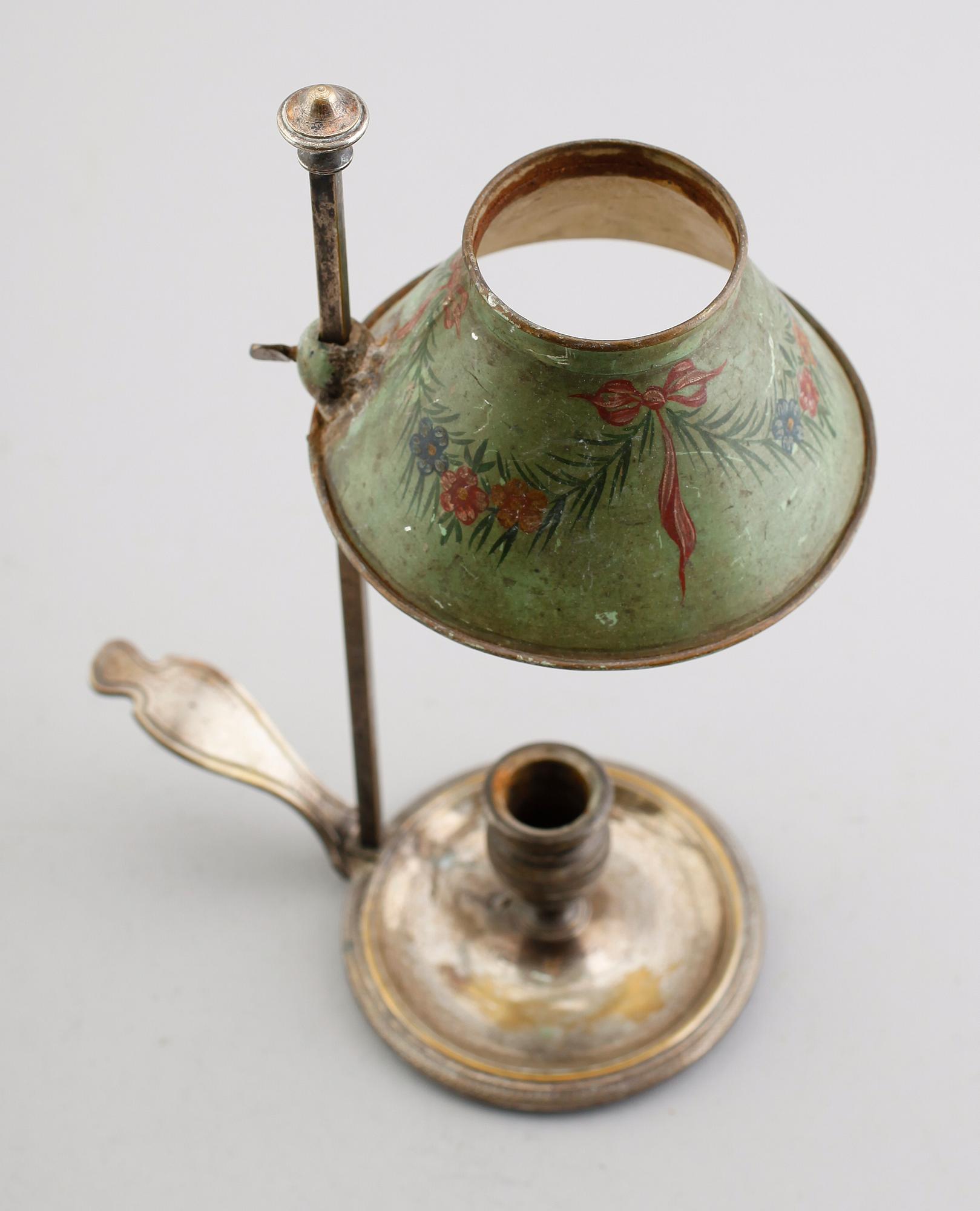 NATTLJUSSTAKE, pläter, empire, tidigt 1800-tal.