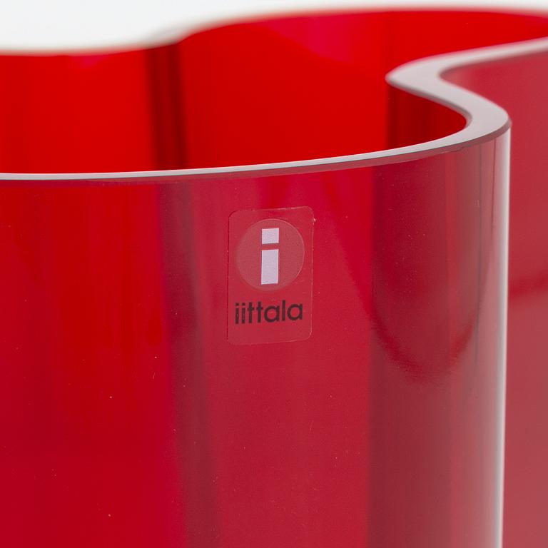 Alvar Aalto, vas, glas, modell 3030, signerad Alvar Aalto Iittala.