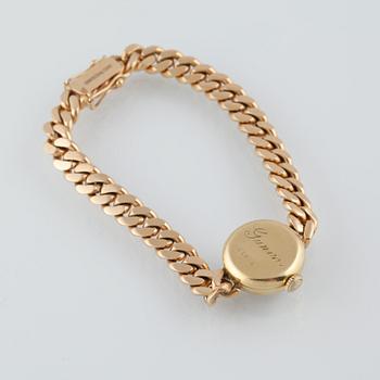 DAMARMBANDSUR, 18K guld, Certina. Vikt 35,5 gram.