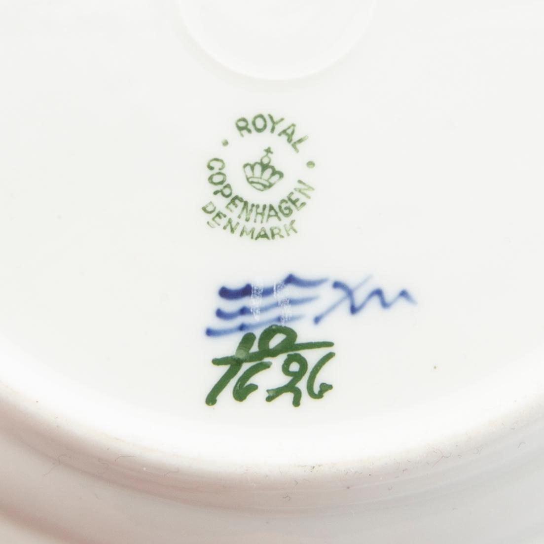 Coffee service 54 dlr "Blå Blomst" Royal Copenhagen Denmark porcelain 1953-1983.