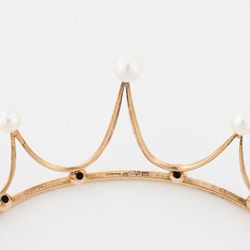 A cultured pearl tiara by Ceson, Göteborg, 1959.