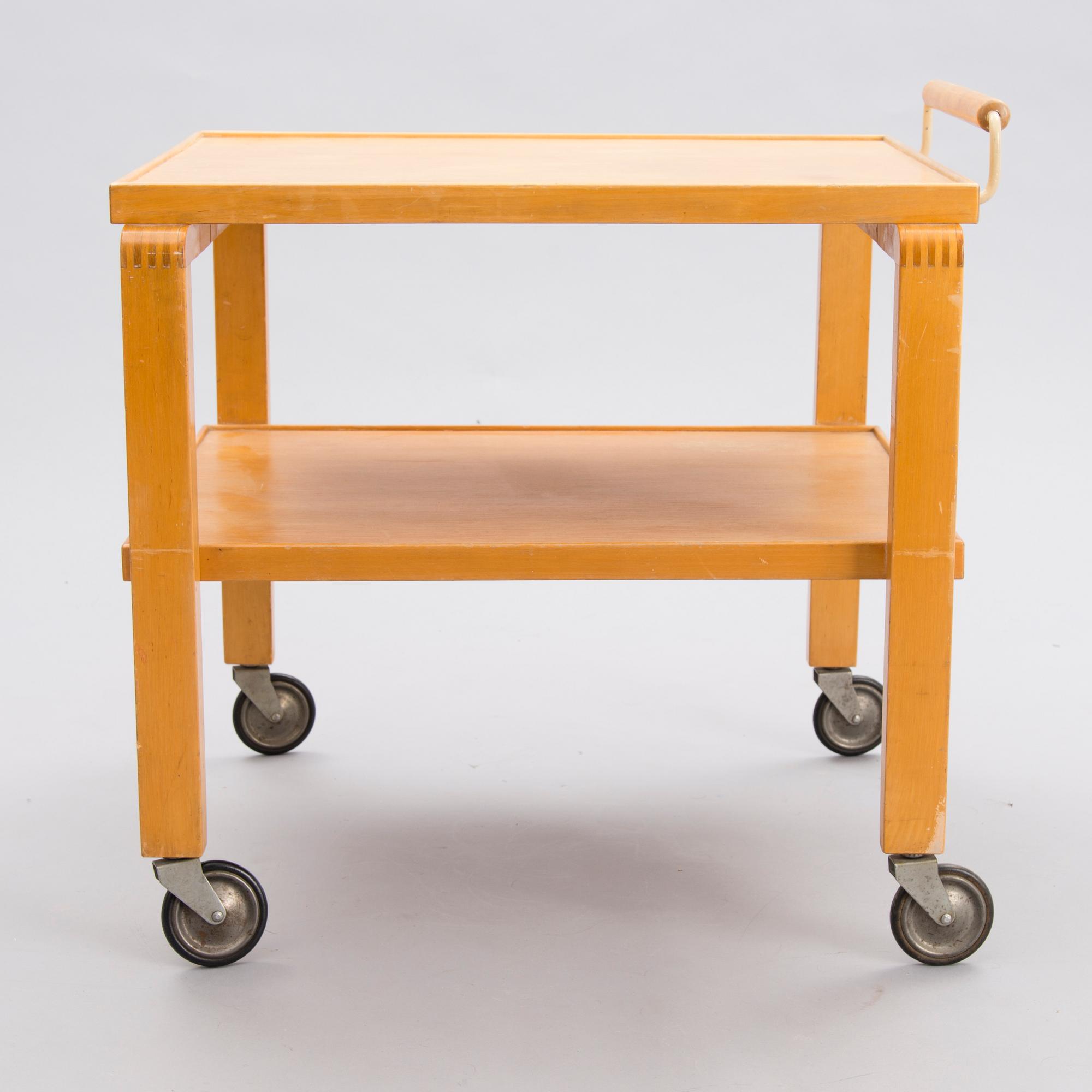 Alvar Aalto, A 1940s '99' tea trolley for  O.Y. Huonekalu- ja Rakennustyötehdas A.B. Finland.