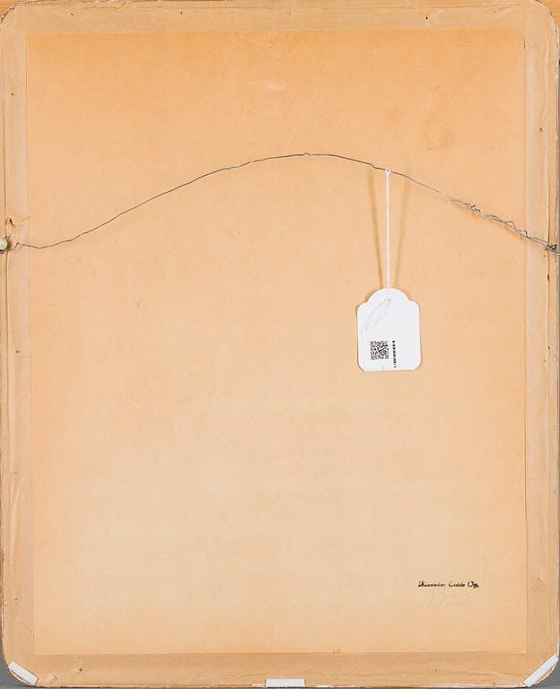 PAUL JACOULET, puupiirros, signeerattu, 1941.