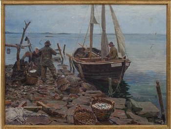WILHELM SMITH, Olja på duk. Signerad och daterad 1894.