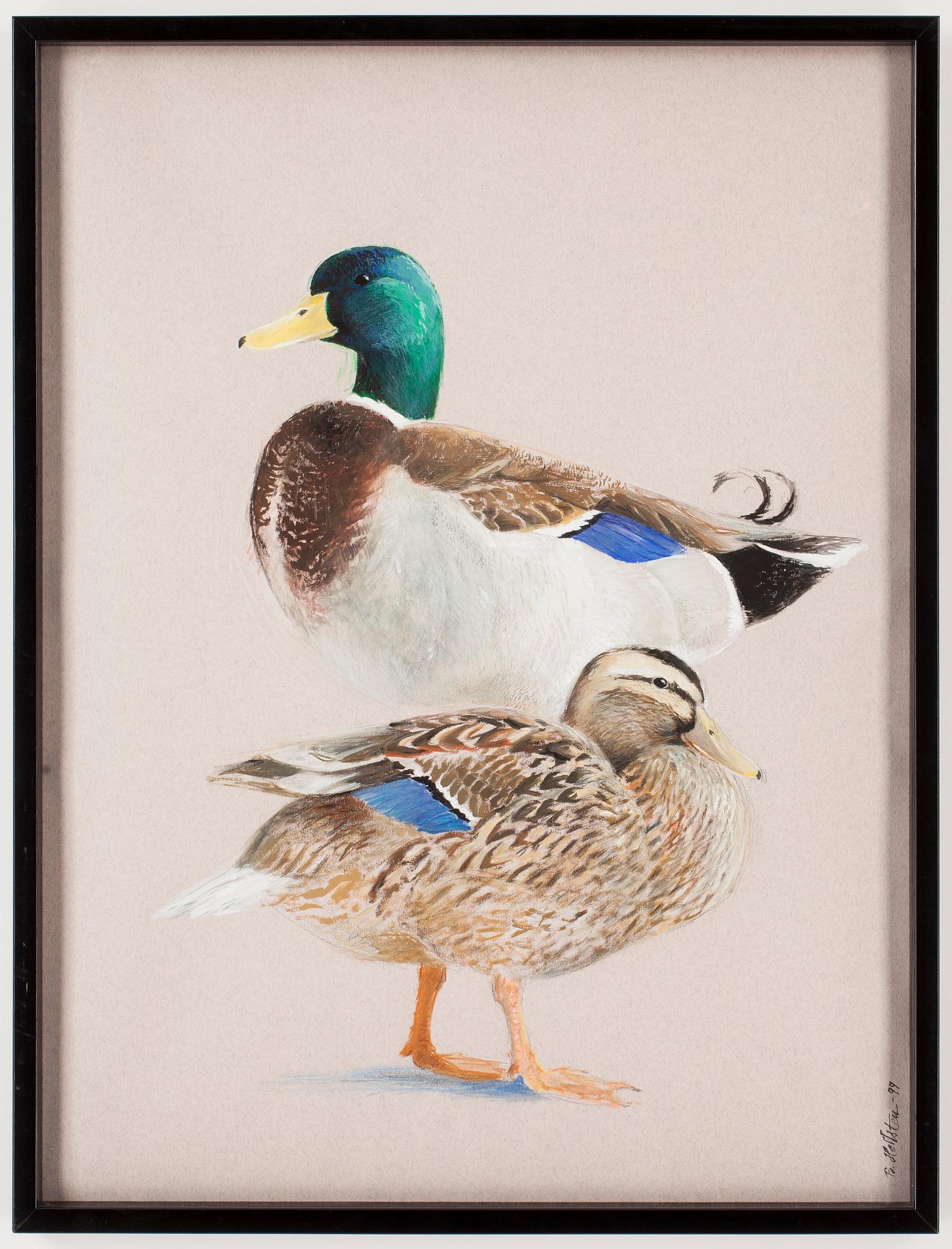 BILLY HELLSTEN, blandteknik, signerad, daterad -99.