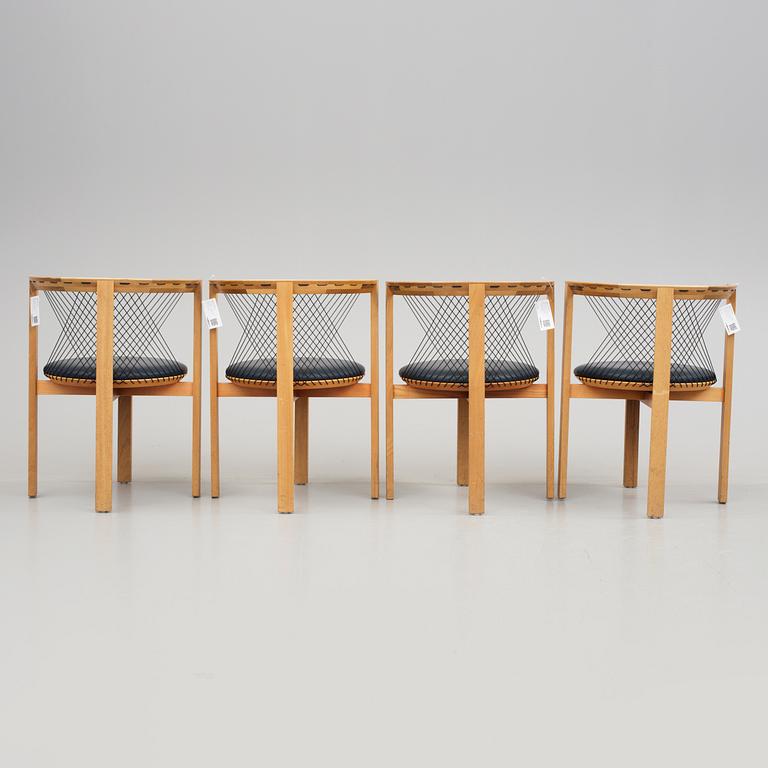 STOLAR 8 st, "String chair", Niels Jörgen Haugesen, Tranekaer Furniture, Danmark, 1995.