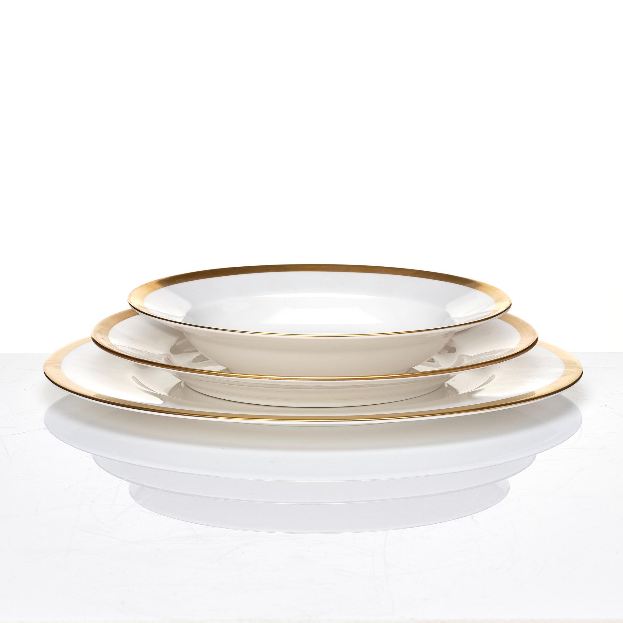 Karin Björquist, a 48 pieces 'Nobel' bone china dinner service, Rörstrand post 1991.