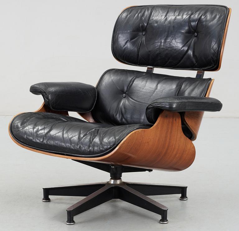 FÅTÖLJ, "Lounge Chair", Charles & Ray Eames, Vitra. 1970-tal.