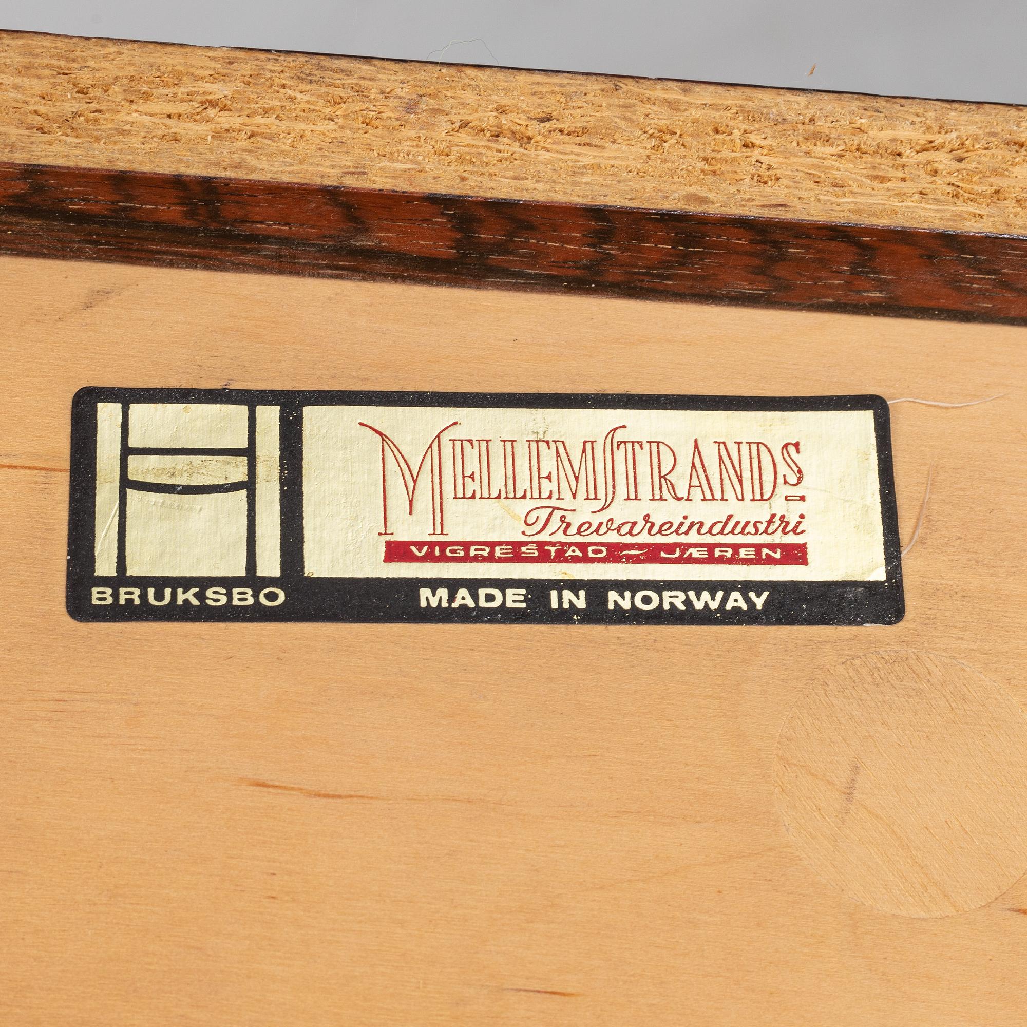 Rolf Hesland, a rosewood newspaper stand, Mellemstrands Trevareindustri, Bruksbo, Norway, 1960's/70's.
