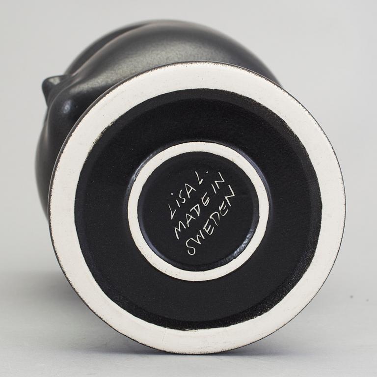 A stoneware vase by Lisa Larson, Gustavsberg.
