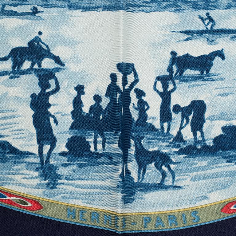 Hermès, scarf, "Peul Horsemen".