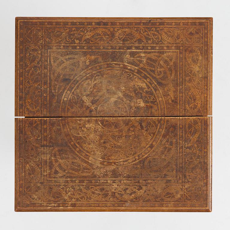 Table, probably Norway, Old Norse style, late 19th century.