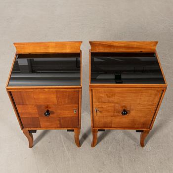 Bed cupboard, a pair, early 20th century.