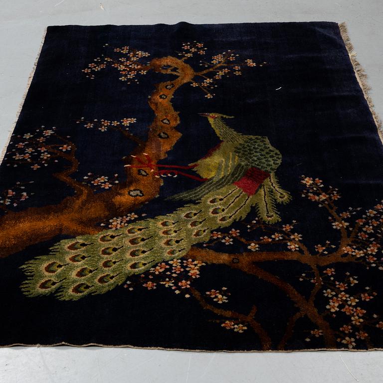 Matta, semiantik Baotou figural, ca 206 x 135 cm.