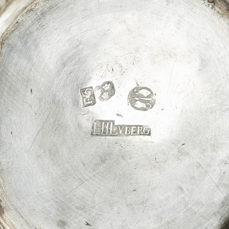 A Swedish silver beaker, mark of Hans Lyberg, Borås 1811.