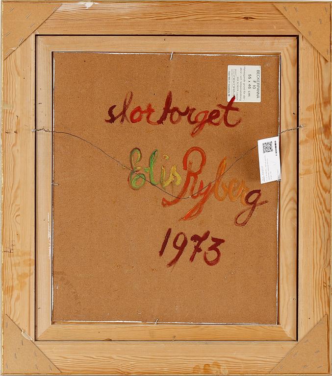 ELIS RYBERG, olja på pannå, signerad, daterad 1973 á tergo.