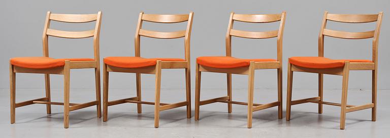 STOLAR, 4 st, "Ulvö orange", Bengt Ruda, Ikea, 1900-talets andra hälft.