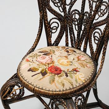 KORGSTOLAR, ett par, 1800-tal.