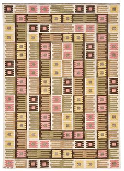 933. MATTA. "Nyponblomman". Rölakan. 263 x 183 cm. Signerad AB MMF (AB Märta Måås-Fjetterström).