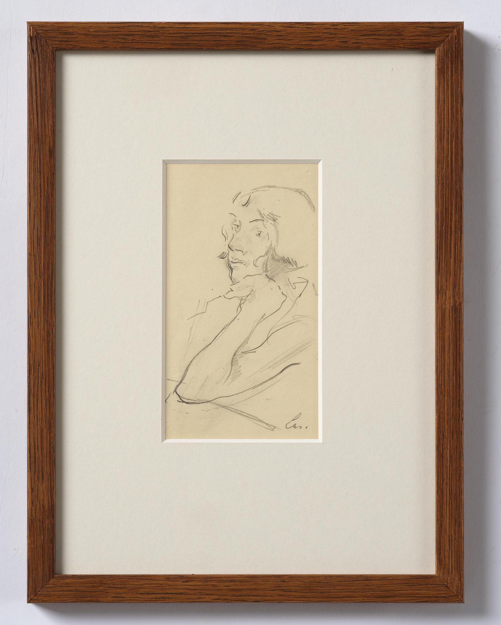 Lotte Laserstein, Woman in profile, probably executed in Berlin.