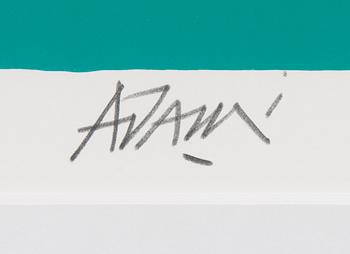 VALERIO ADAMI, serigrafi, signerad och numrerad 143/150.