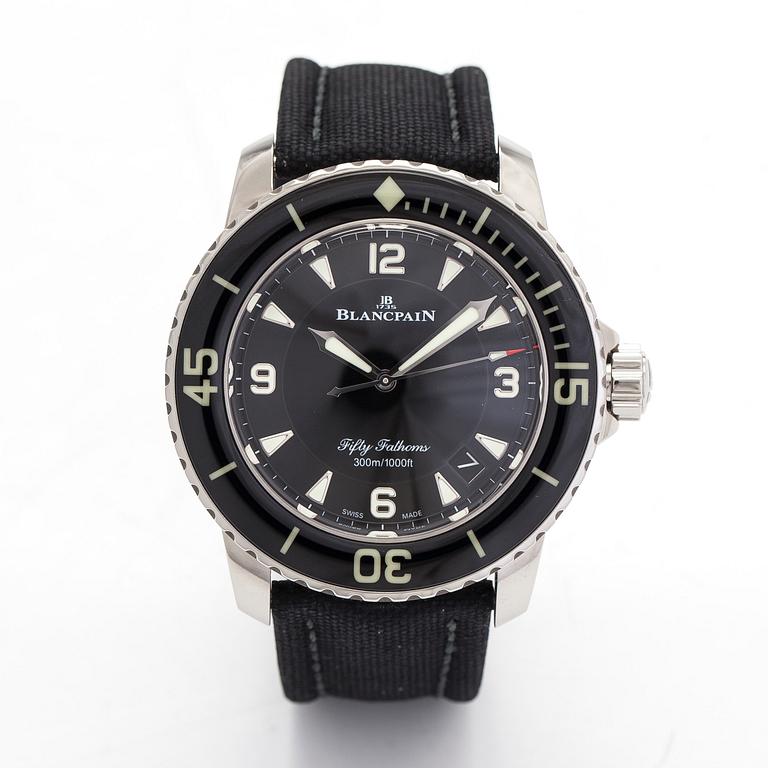Blancpain, Fifty Fathoms, wristwatch, 45 mm.