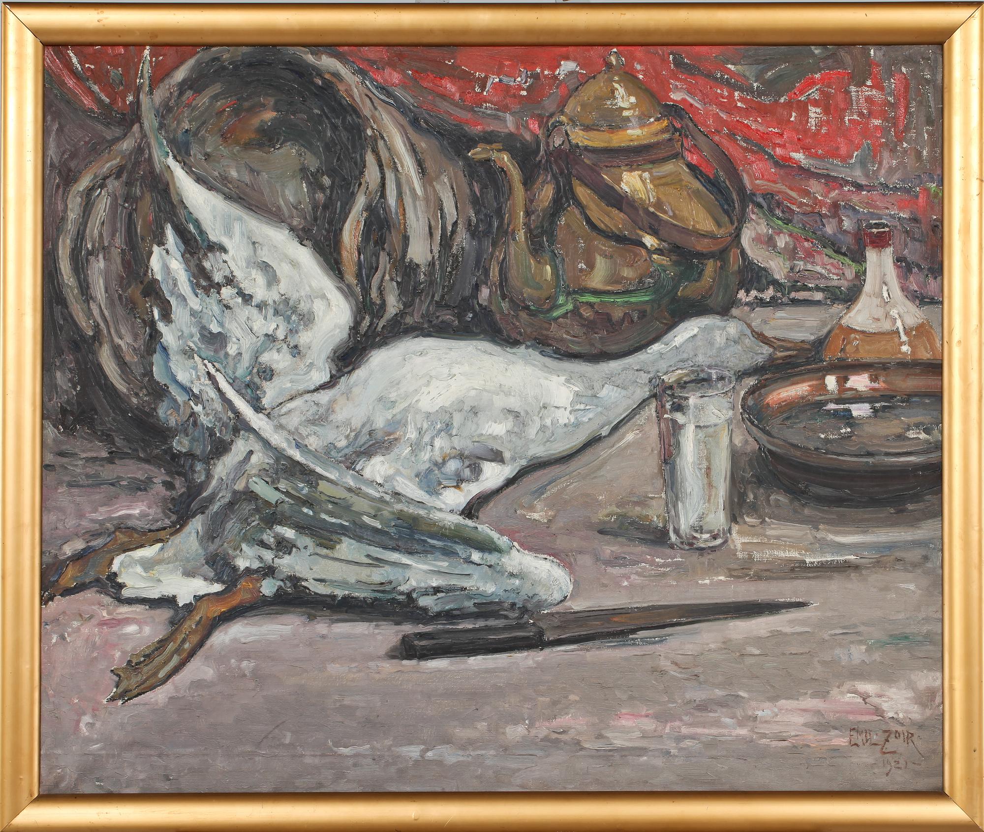 EMIL ZOIR, olja på duk, signerad och daterad 1921.