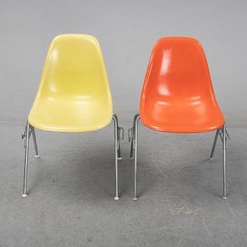 Charles and Ray Eames, A pair of 'DSS' chairs for Herman Miller, second half of the 20th-century.