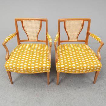 JOSEF FRANK, a pair of 969  armchairs, Firma Svensk Tenn.