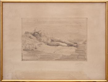 ANDERS ZORN, etsning, sign.