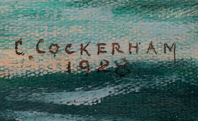 CHARLES COCKERHAM, olja på duk, signerad och daterad 1928.