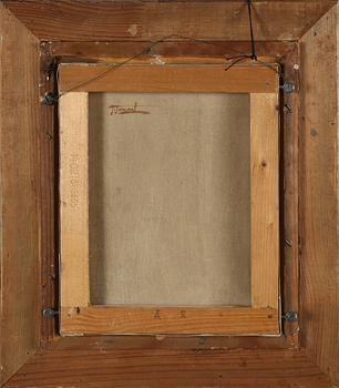 OKÄND KONSTNÄR, olja på duk, 1900-tal, otydligt signerad Jannel.