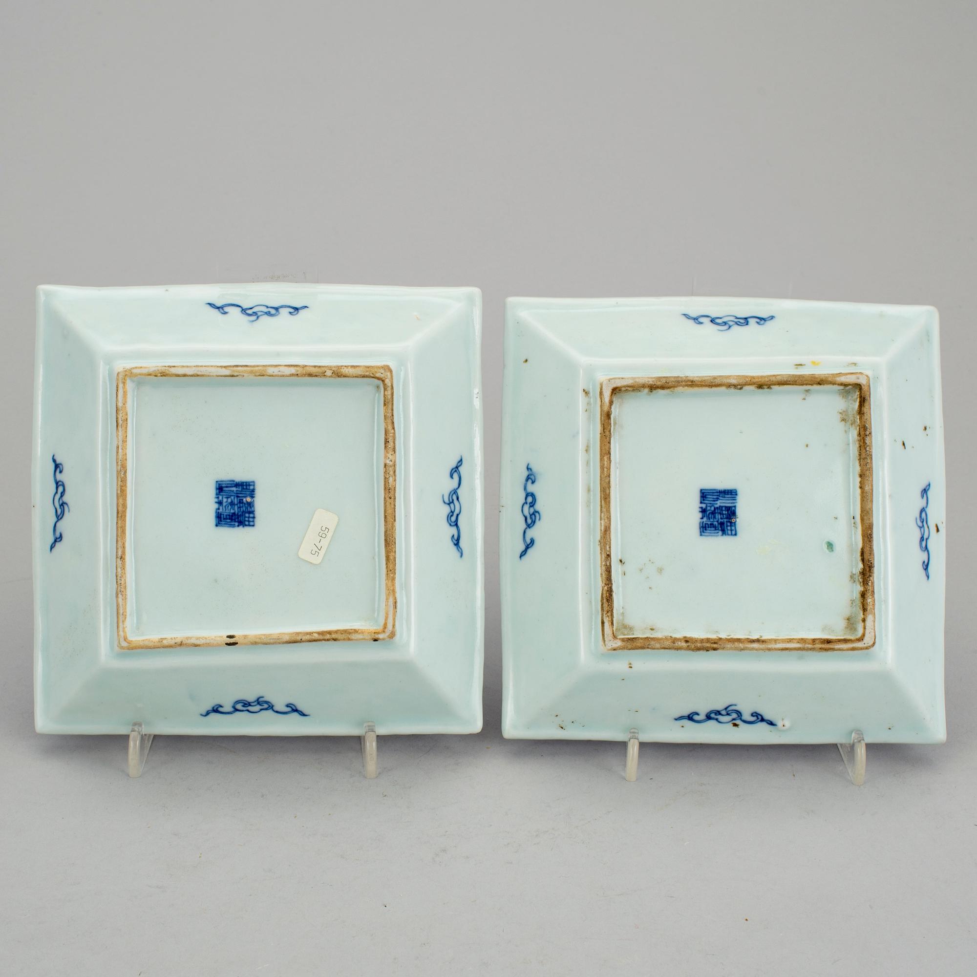 4 plates, 19th Century.