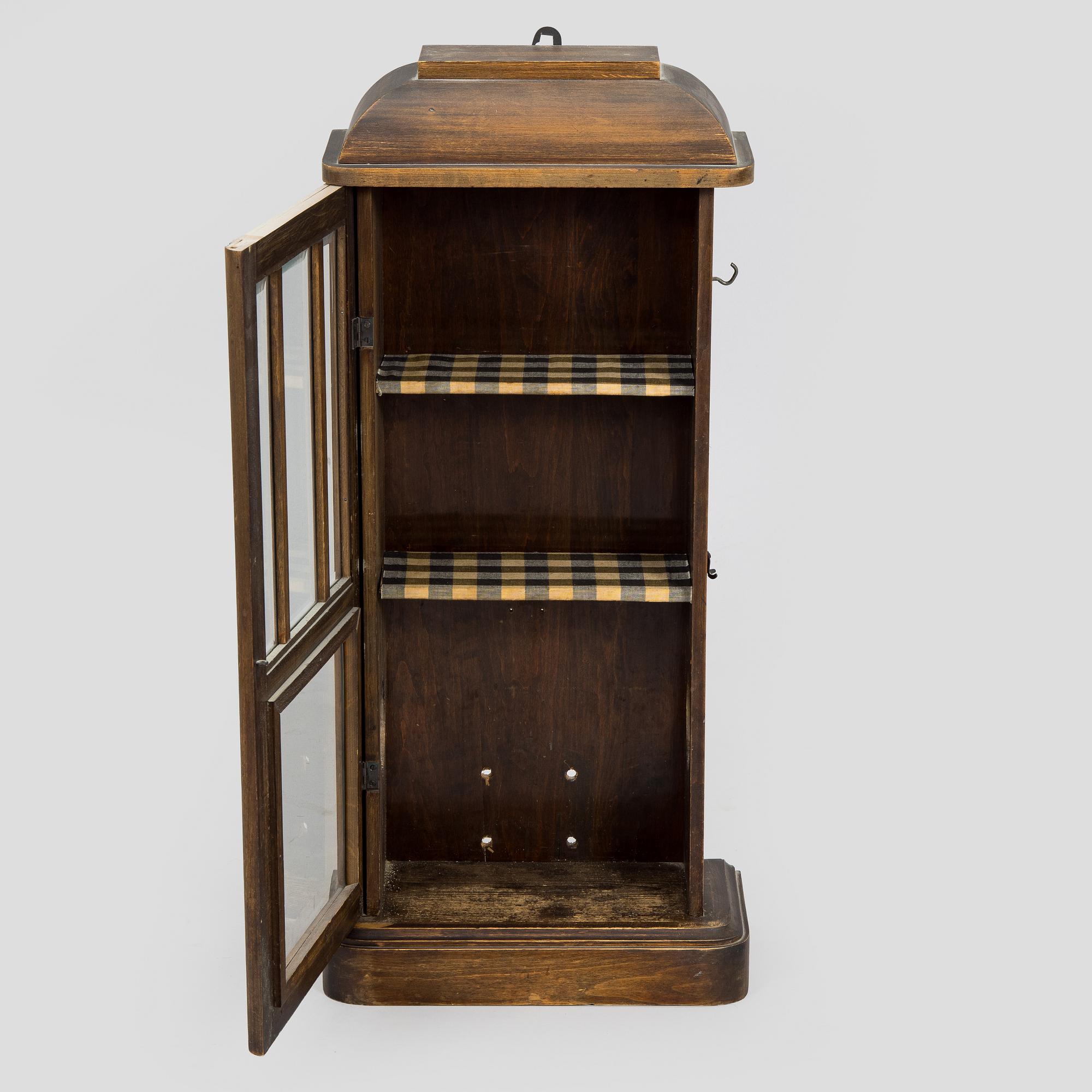 Wall-mounted cabinet / telephone cabinet, early 20th century.