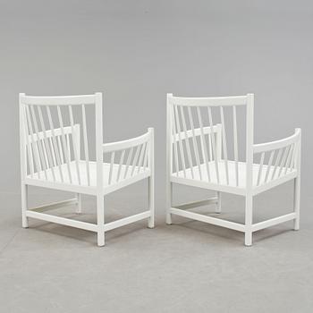 FÅTÖLJER, ett par, "Sörgården", Jörgen Baeckmark för Gemla, modellen i produktion 1968-1974.