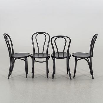 Four Thonet-style chairs, 20th century mid / latter part..