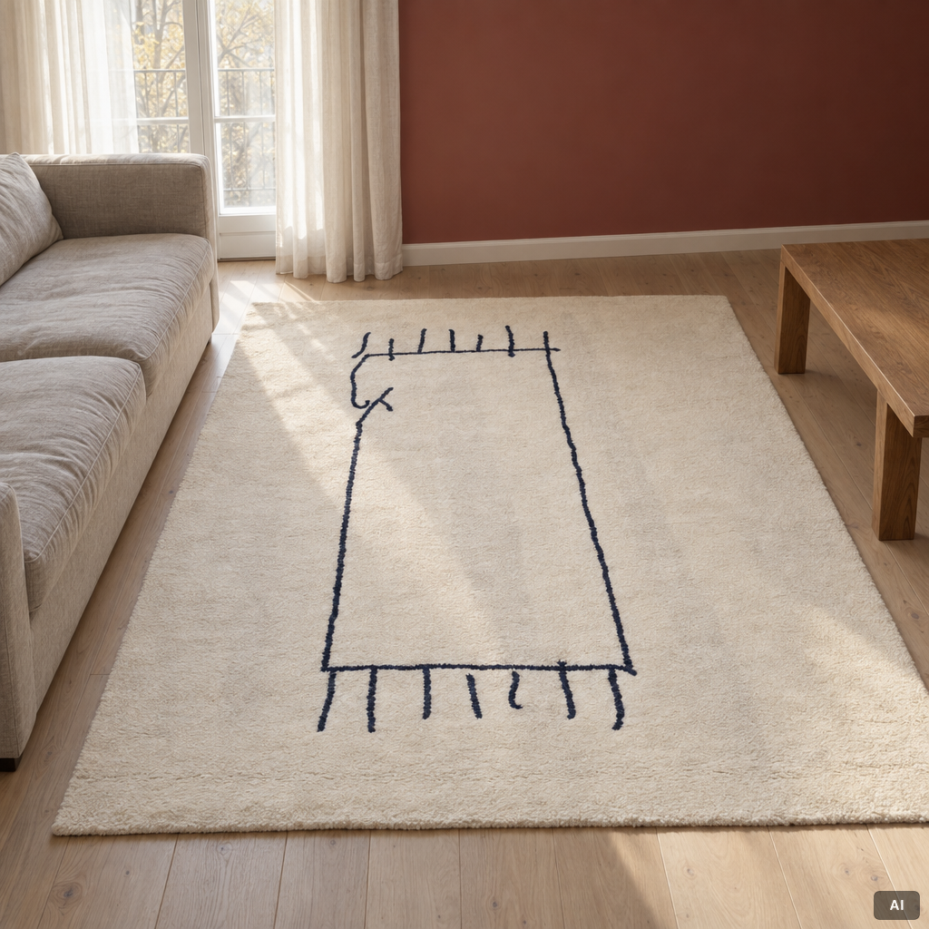 Jonas Bohlin, Rug, Asplund, approx. 203 x 149 cm.