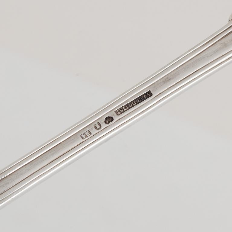 A Swedish Silver Soup Ladle, mark of Anders Lundqvist, Stockholm 1847.