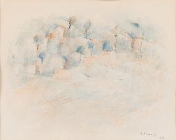 Sophie Taxell, watercolour, signed and dated -56.