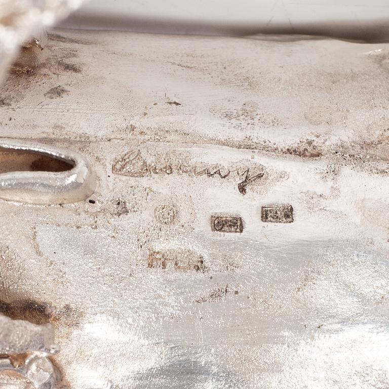 Lars Arby, skulptur, sterling silver, Göteborg, sannolikt 1978.