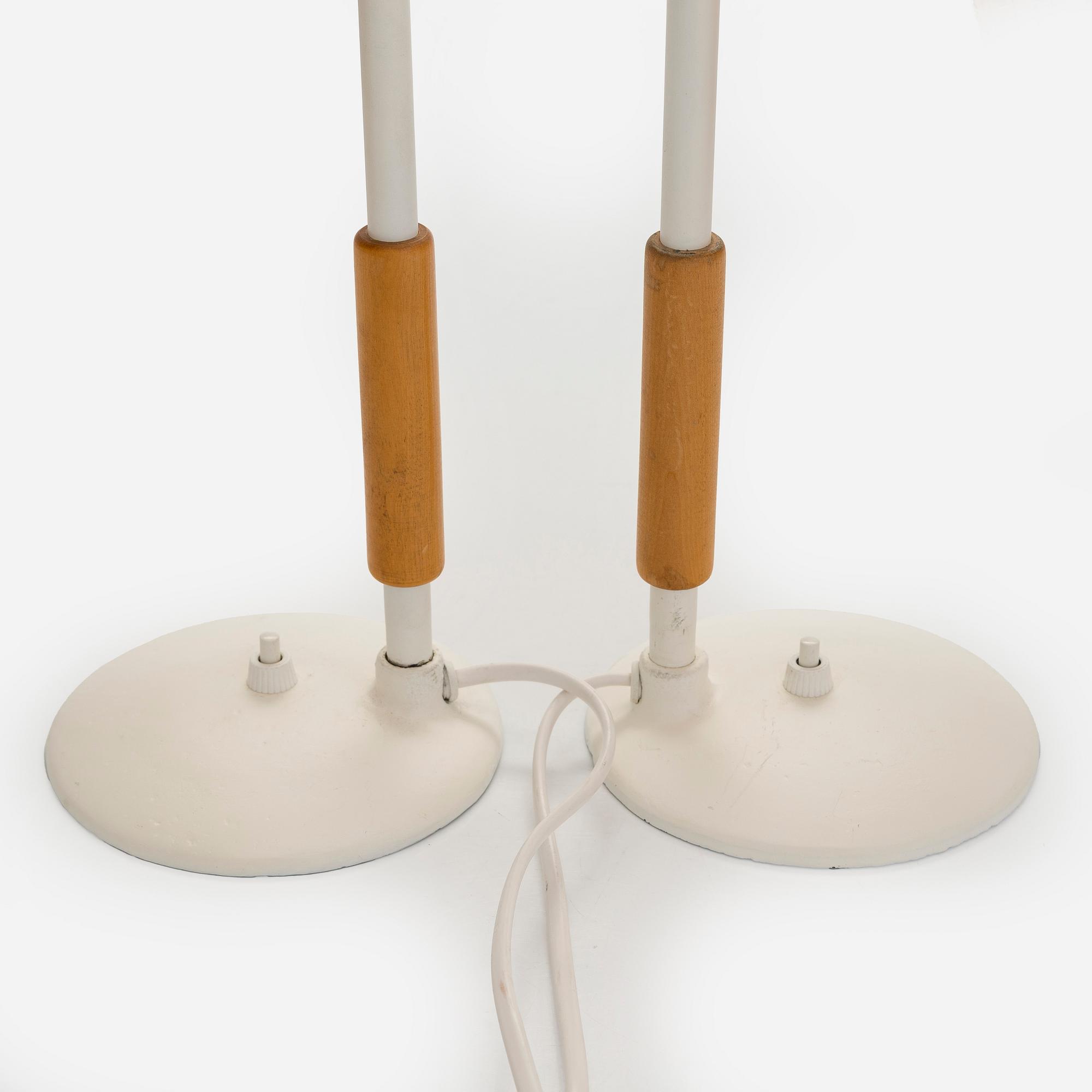 Paavo Tynell, a pair of 1930s table lamps for Taito.