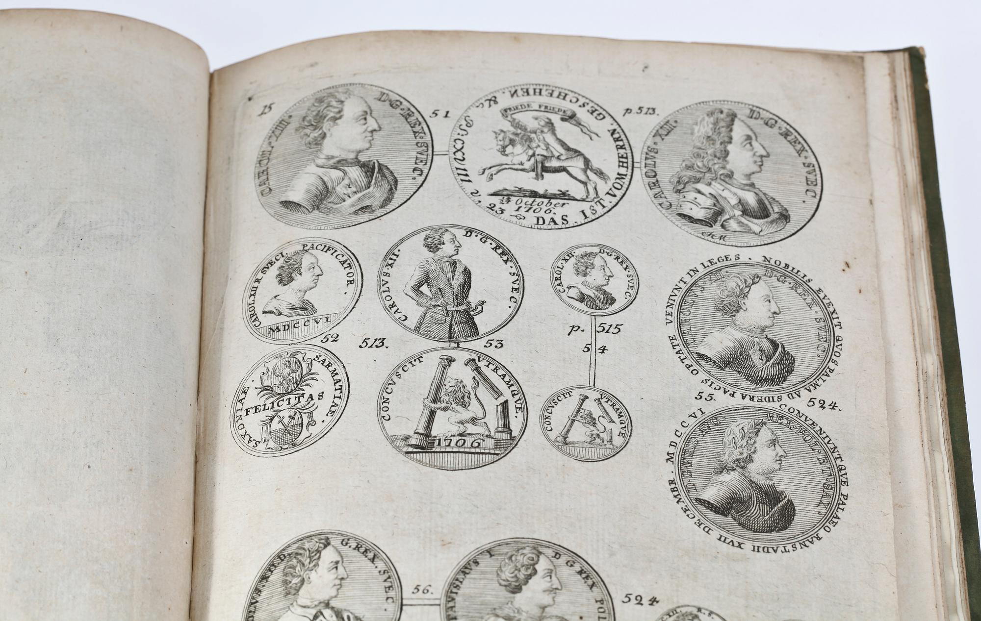 BOK, "Konung Carl XII: medailler", 1700-tal.