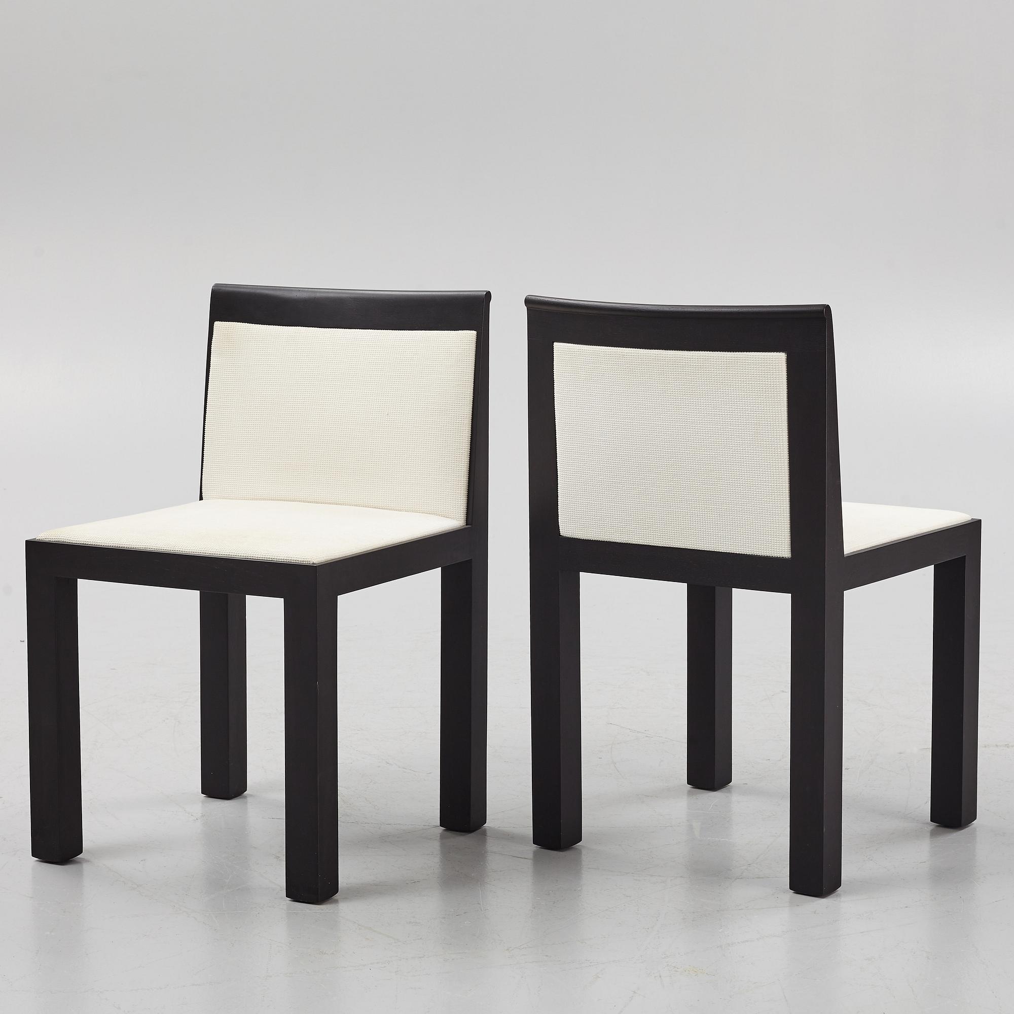 Aldo Rossi & Luca Meda, a set of six 'Teatro' chairs from Molteni, Italy.