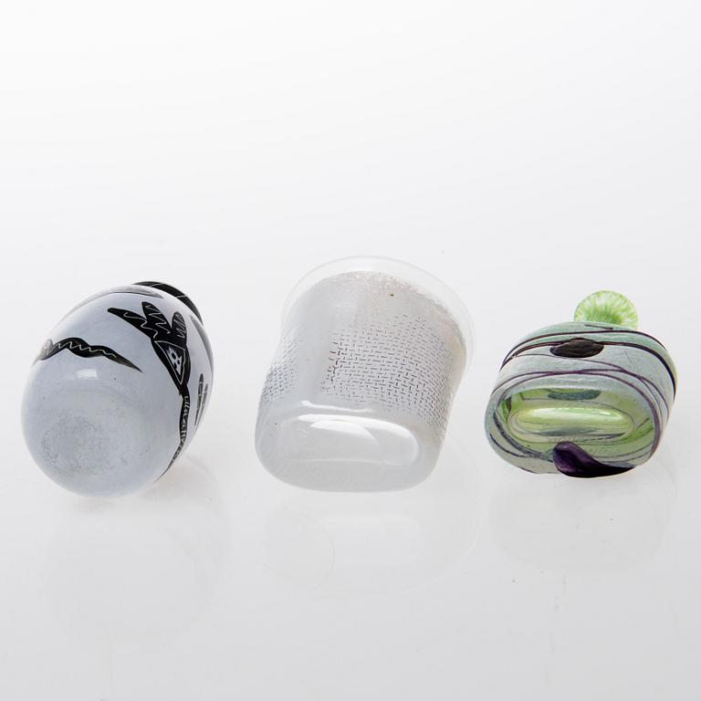 KOSTA BODA, PARTI DIVERSE GLAS, 5 delar, glas, Kosta Boda Sverige, 1900-talets slut.